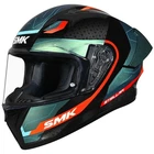 SMK Stellar Sport Flight Black Teal Orange + Free Dark Visor