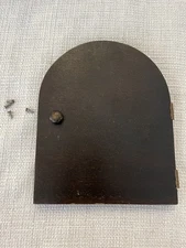 Seth Thomas Cymbal Mantle Clock Back Door With Handle Hinges & Screws