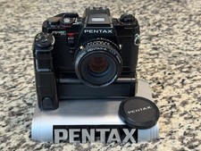 Pentax Program A 35mm SLR Program Plus Film Camera Motor Drive A 50mm Lens