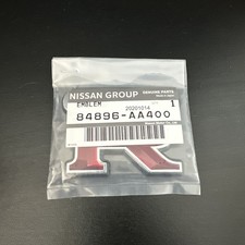 Genuine Nissan R34 Skyline R34 Gtr Trunk Badge Emblem New Oem 84896-aa400 Genuine Nissan R34 Skyline R34 Gtr Trunk Badge Emblem New Oem 84896-aa400