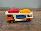 Vintage Matchbox Superfast Car Transporter w/ 3 Cars Lesney 1976