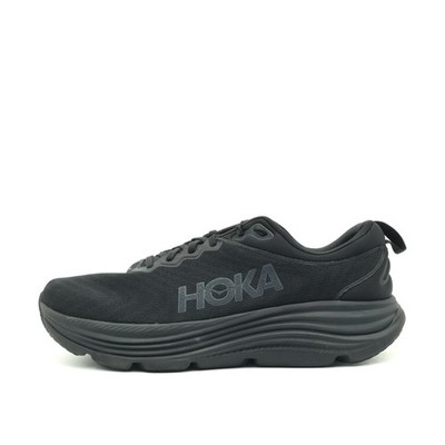 Hoka One Herren Gaviota 5 Wide Sportschuh Schwarz Mesh Laufschuhe EU 46 2/3