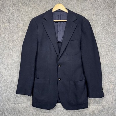 Suitsupply Havana Pleated HL 100% Wool Suit Jacket Men's USA 40L Italian Fabric