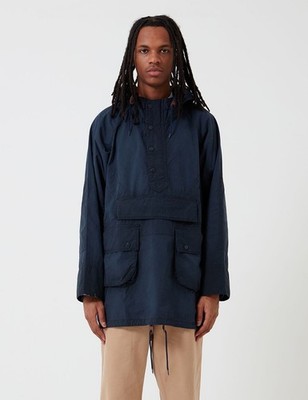 Barbour Engineered Garments Washed Warby Jacket Pullover Sz Large Faded Black