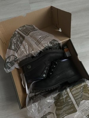 Men Timberland Boots Black Nubuck 39