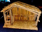Vintage SEARS Roebuck NATIVITY STABLE Creche Only No Figurines 1970’s Detailed — photo 1
