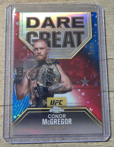 Conor McGregor [Red White Blue Refractor] #DBG-9 2025 Topps Chrome UFC Dare to Be Great card