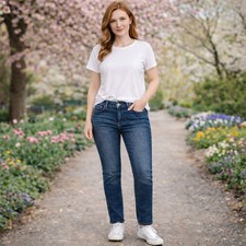 MOTHER SZ 25 The Stunner Fray Denim Jeans Wash Roasting Nuts 228