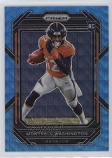 2022 Panini Prizm Rookies Blue Wave Prizm 127/199 Montrell Washington #356 n0c
