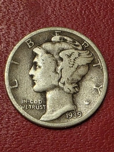 SUNDAY SPECIAL  :  1939 P Mercury 90% SILVER Dime   BUY IT NOW  SILVER  COIN