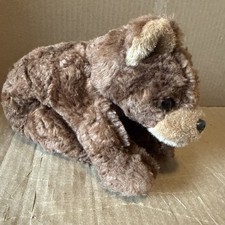 Vintage 1996 Ty Beanie Buddy Cocoa Bear Brown Plush Beanbag 12" Stuffed Toy