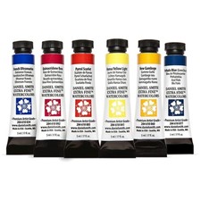 Reflective Finish Watercolor Set - 6 Multicolor Tubes for Artistic Versatility