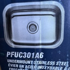 PROFLO PFUC301A6 Undermount Stainless Steel Sink 23-1/4  Single Bowl Satin - NEW