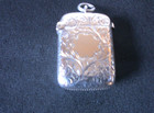 Solid Silver Rare Perfect Vesta Case Hallmarked Date 1897 By William Needham