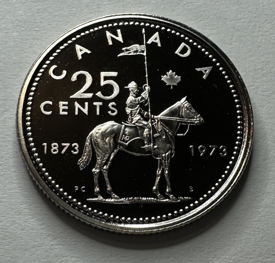 1973 Canadian 25Cent Quarter Proof-Like Coin Uncirculated