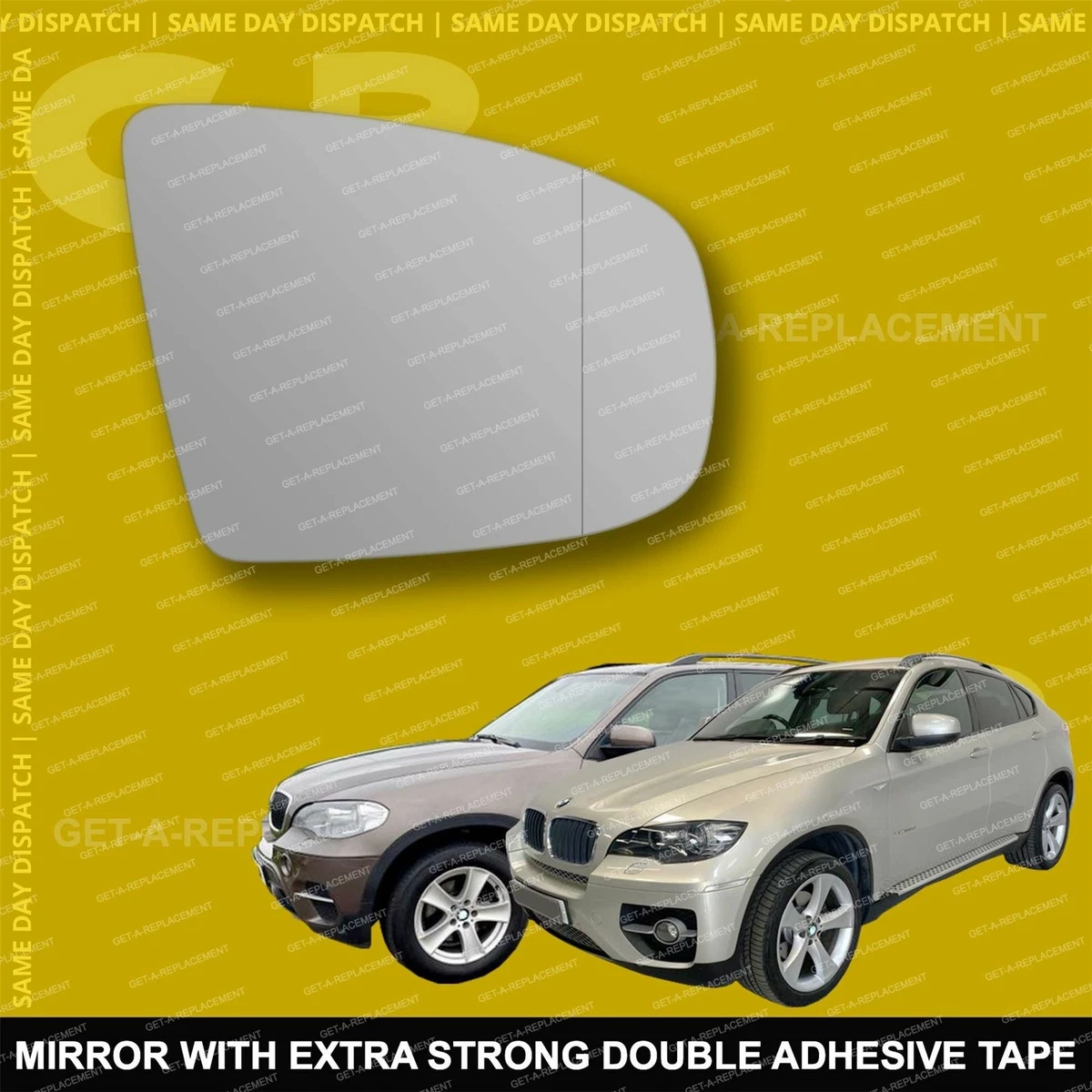 Bmw wing 2024 mirror glass