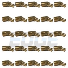  25 PACK 3/8 HOSE BARB X 3/8 MALE NPT Brass ELBOW 45  Pipe Fitting Gas Fuel