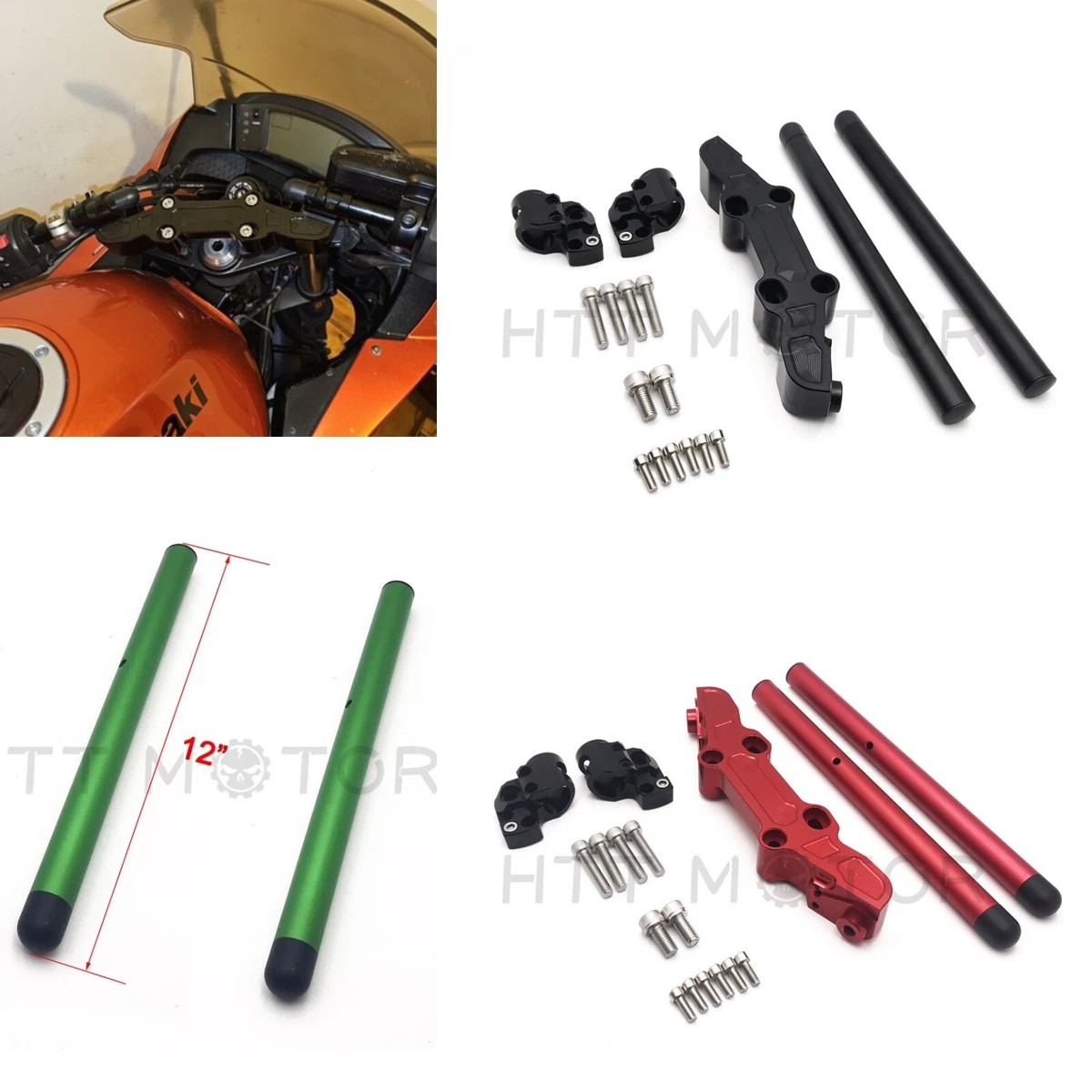 Motorcycle Handlebars for 2009 Kawasaki Ninja 650R for sale | eBay