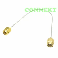 SMA male to SMA male semi-flexible cable RG047 0.047 jumper pigtail 4~40"