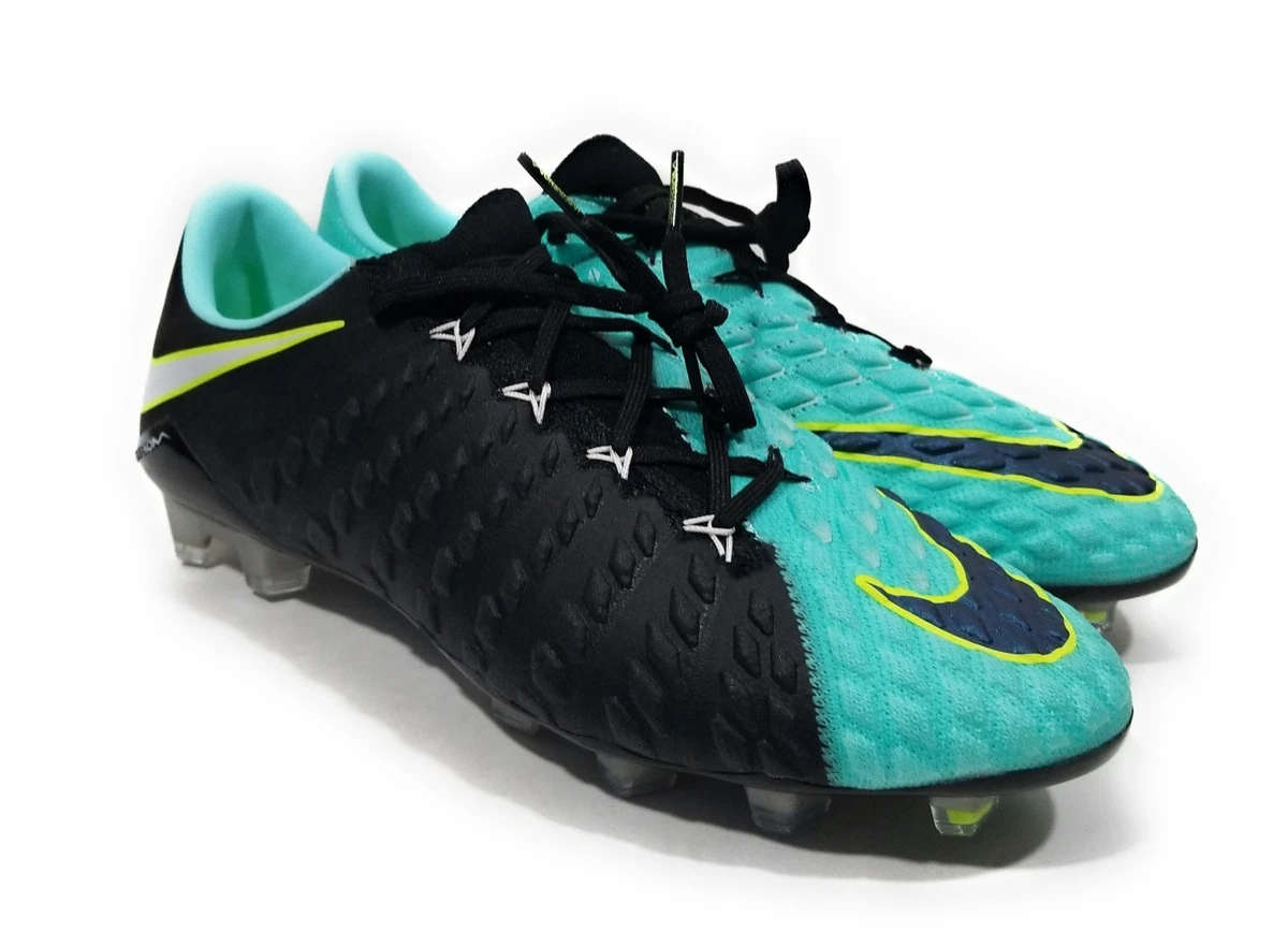 Verrijken Assert dagboek Nike Hypervenom Phantom III FG Womens Soccer Cleats Aqua Black Size 6.5 |  eBay