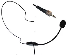 Dual Ear Head Headset Mic Headworn Microphone for Sennheiser Wireless Mic System