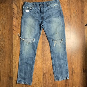 Levi's 511 Slim Heavily Distressed Jeans Men's Blue W38 L32 Very Good  Condition | eBay