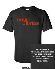 The A-Team T-Shirt CLASSIC Graphic Retro 80's Logo Funny Party TEE New! S-5XL