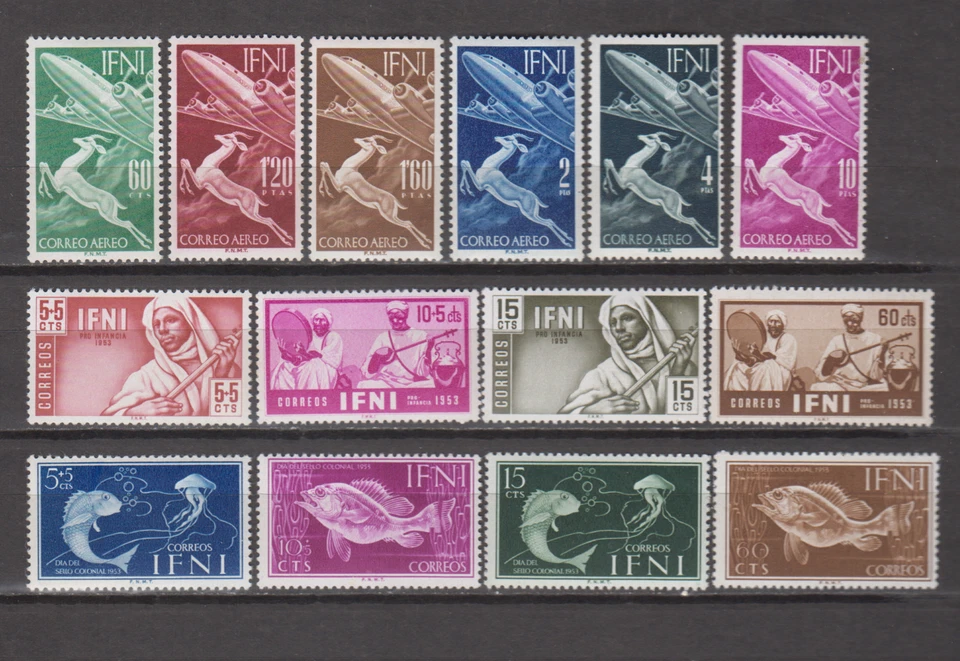 IFNI ESPAÑA SPANIEN ESPAGNE AÑO 1953 NUEVO COMPLETO MNH SPAIN EDIFIL 89-102