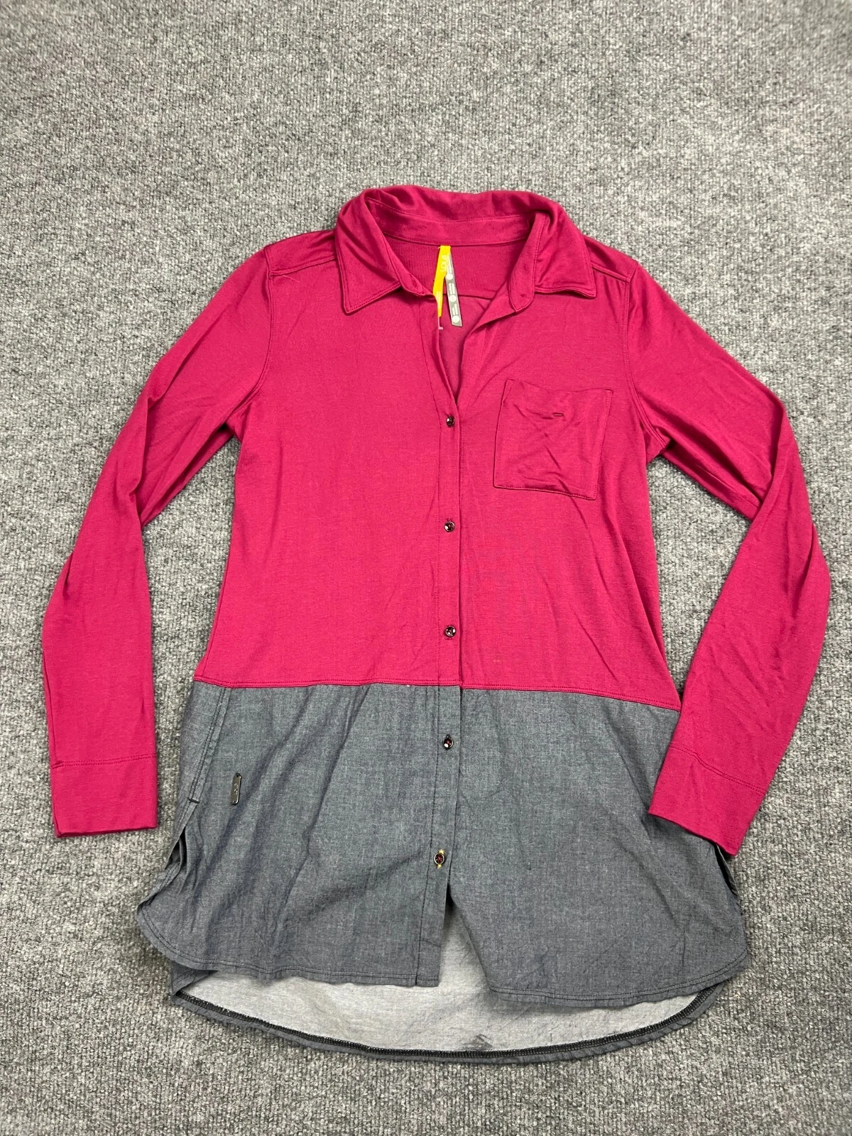 lole rachel blouse tunic button front pocket modal shirt