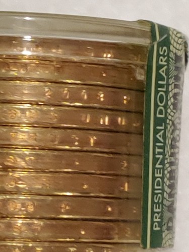 2008 P JOHN QUINCY ADAMS SEALED DANBURY MINT PRESIDENTIAL DOLLAR 12 COIN ROLL - Picture 7 of 8