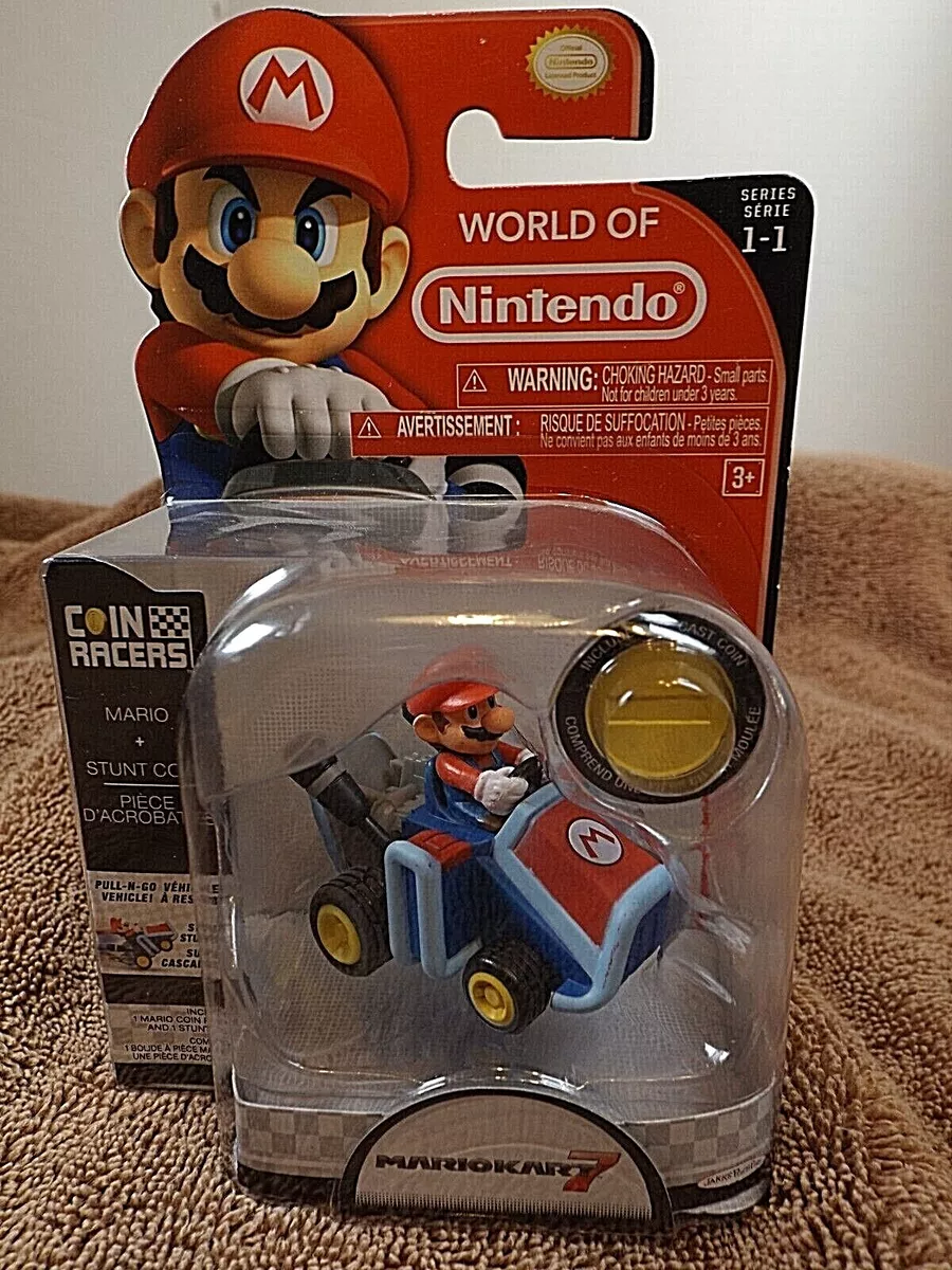 Nintendo Super Mario 3.5 Coin Racers includes Signature Die Cast Coin to  perform Kart Wheelies and 360's 