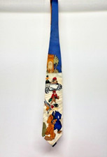 Rare Looney Tunes Warner Bros Golf Silk Necktie Bugs Bunny Taz Daffy Duck