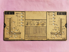 REGLE A CALCULER - OMARO - P.10 cornières ailes égales / inégales - 1935
