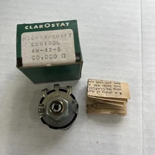 Clarostat Pick A Shaft Control AM-42-S 30,000 Ohm