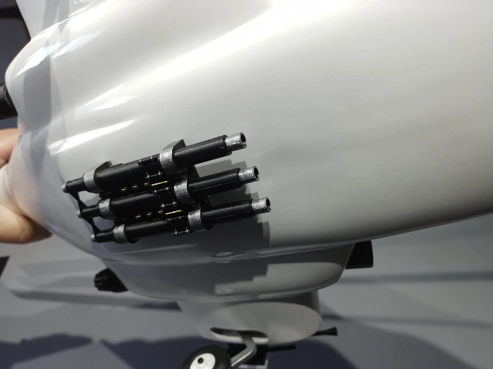 Flywing Airwolf Bell 222 Accessory Detail Pack FW450L Helicopter 3d Printed  - Image 3 of 4