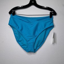 SALT  COVE Womens Size XL Ribbed V-Waist Bikini Bottoms in Aqua