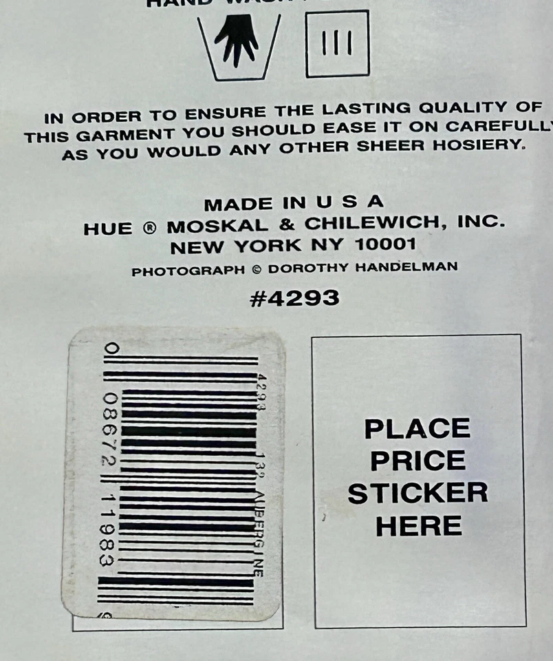 Medias vintage de encaje satinado en tono OSFM NUEVAS EN PAQUETE púrpura Foto 4 de 4