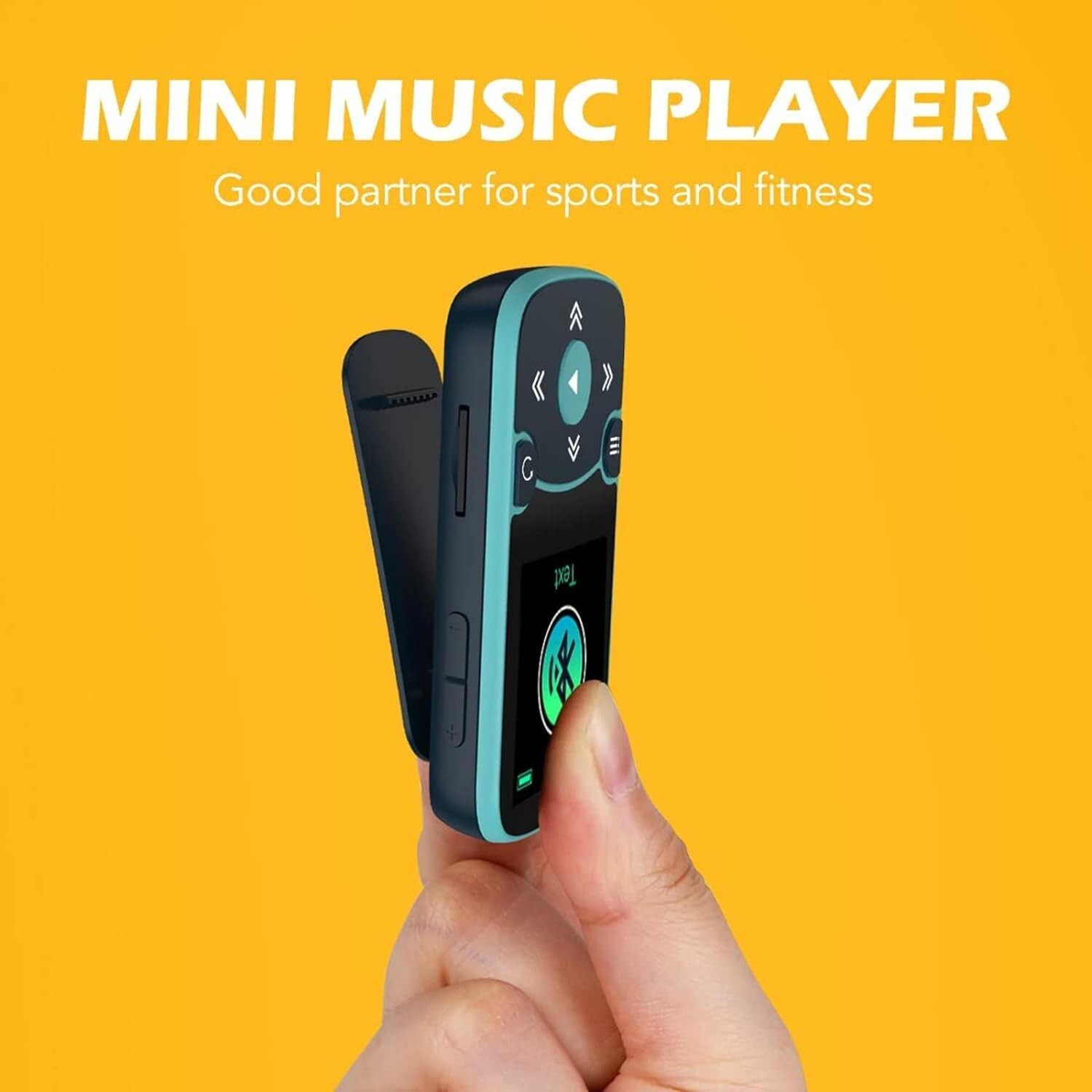 AGPTEK MP3 Player Bluetooth 5.0 Sport 32GB Builtin Memory with 1.5