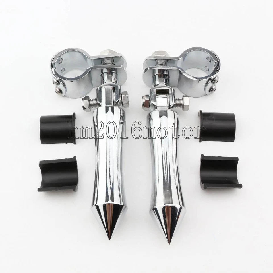 Soporte de estriberas cromadas para Suzuki Intruder Volusia VS VL 700 750 800 1400 1500 Foto 3 de 4