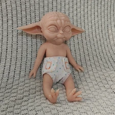 34cm Cute Elf Doll YoYo Adorable Platinum Silicone Reborn Baby Dolls ​Unpainted