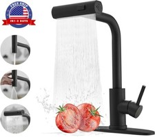 Grifos De Cocina De Un Solo Mango De Acero Inoxidable Con Rociador Desplegable..