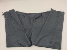 Talbots Womens Denim Dark Wash Chambray Pocket Ankle Lace Up Pant Size 14P