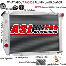 4 ROW RADIATOR FOR 67-68 FORD THUNDERBIRD/COUNTRY SEDAN/GALAXIE/LTD BIG BLOCK AT