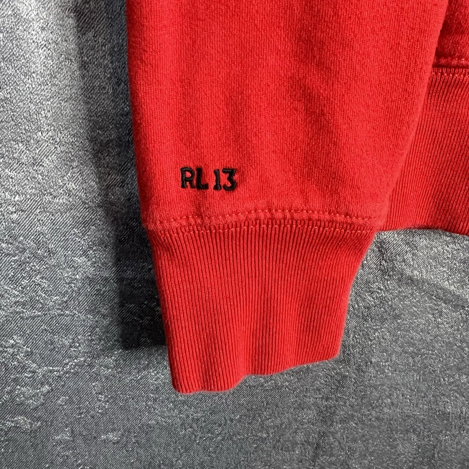 Polo Ralph Lauren Alpino Esquí Polo Oso Pullover Sudadera con Capucha Pequeña Roja Foto 2 de 4