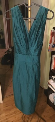 silky emerald green dress