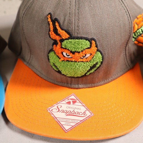 TMNT Nickelodeon Snapback Hats Lot Leonardo, Donatello, Raphael and Michelangelo - Picture 6 of 13