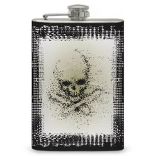 8oz Faded Skull Flask