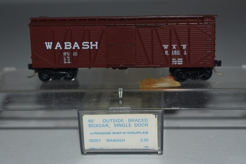 Coche de carga Kadee 28251 Wabash 40' escala N puerta única 81501 C47241 | Zustand: Used