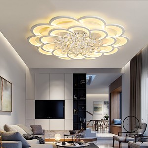 Modern Led Ceiling Lights Fixture For Living Room Crystal