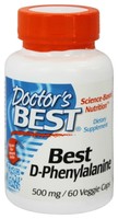 Doctor's Best - Best D-phenylalanine 500 Mg. - 60 Vegetarian Capsules on sale Doctor's Best - Best D-phenylalanine 500 Mg. - 60 Vegetarian Capsules on sale
